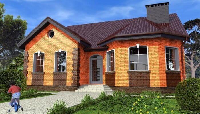 Проект частного дома из кирпича