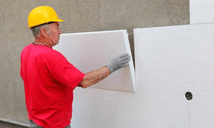 Наружное утепление стен дома пенопластом